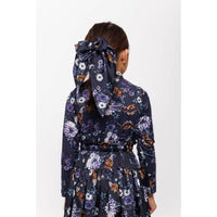 Christina Rohde Blue Floral Blouse