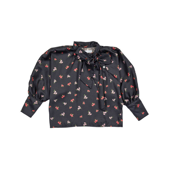 Christina Rohde Black Small Bouquet Blouse