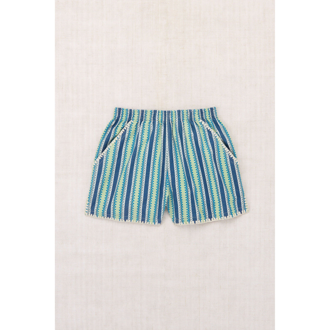 Misha and Puff   Blue Ribbon Vaquero Stripe Traveler Short