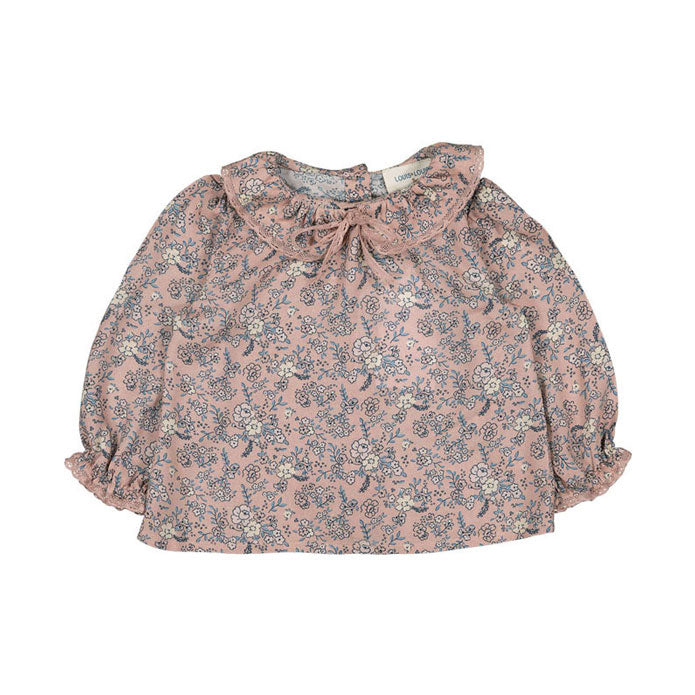 Louis Louise  Pink Romantic Flower Alicia Baby Tunic