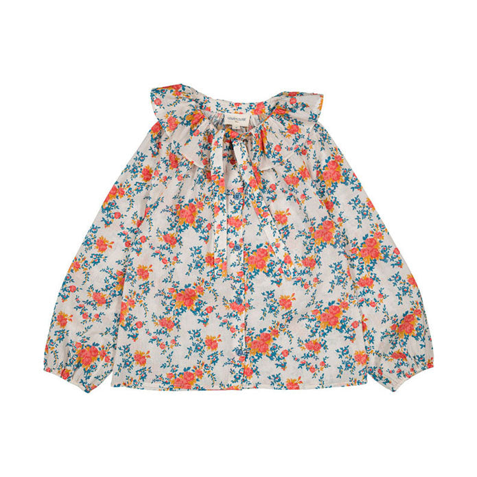 Louis Louise Blue Bouquet Angele Blouse
