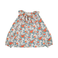 Louis Louise Blue Bouquet Angele Blouse