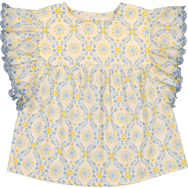 Louis Louise Yellow Hippie Flower Jasmin Tunic