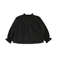 Louis Louise Black Gold Dot Marnie Blouse