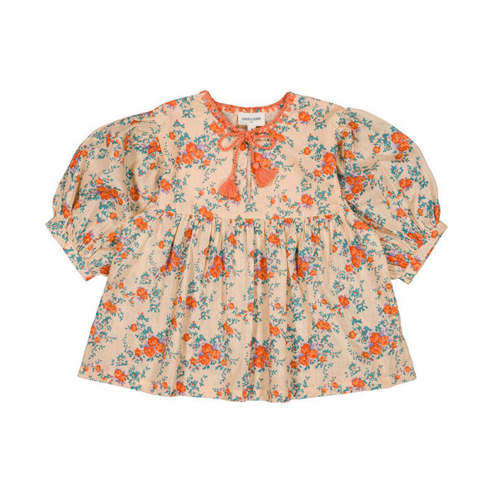 Louis Louise Nude/Orange Bouquet Poonam Tunic