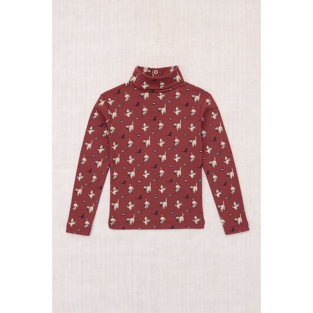 Misha and Puff Madder Root Cat & Mouse Turtleneck
