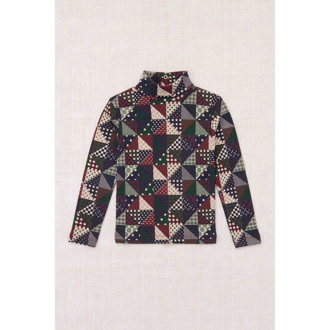 Misha and Puff  Madder Root Patchwork Turtleneck