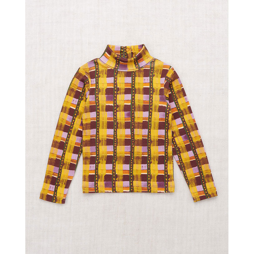 Misha and Puff Plum Watercolor Stripe Turtleneck