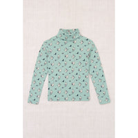 Misha and Puff Sage Cat & Mouse Turtleneck