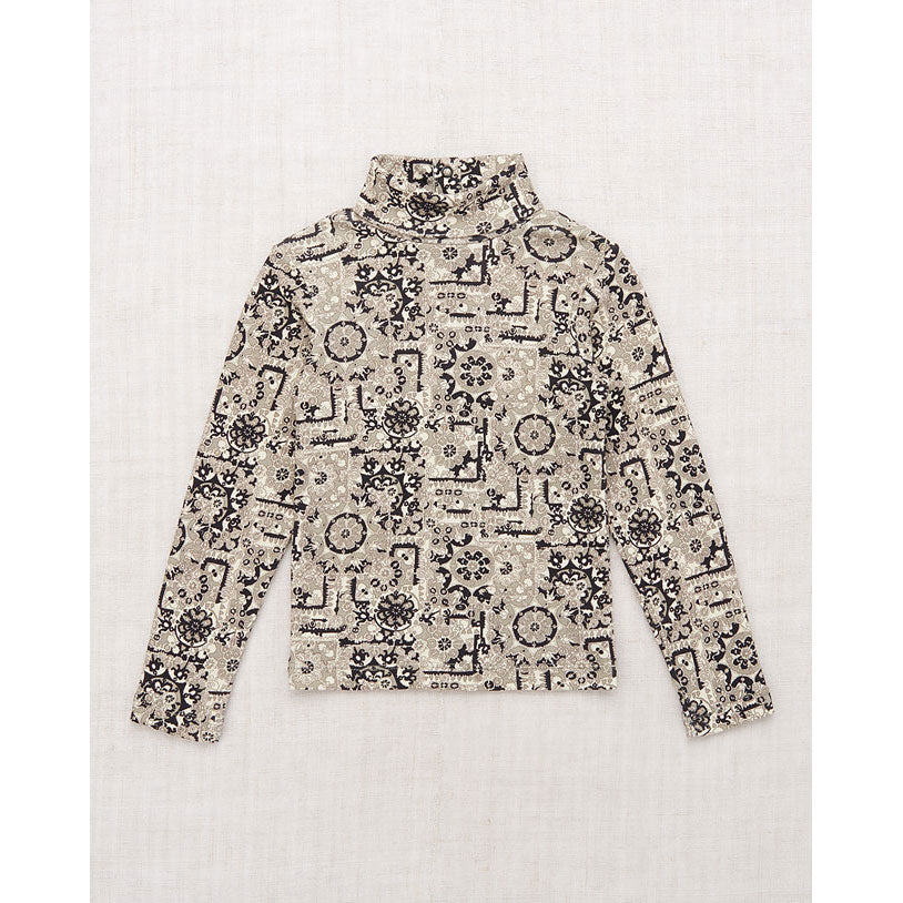 Misha and Puff Seal Gray Medallion Turtleneck