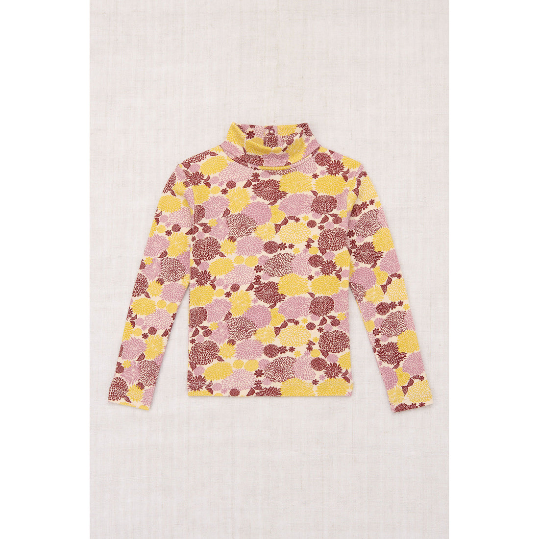 Misha and Puff String/Antique Rose Chrysanthemum Turtleneck