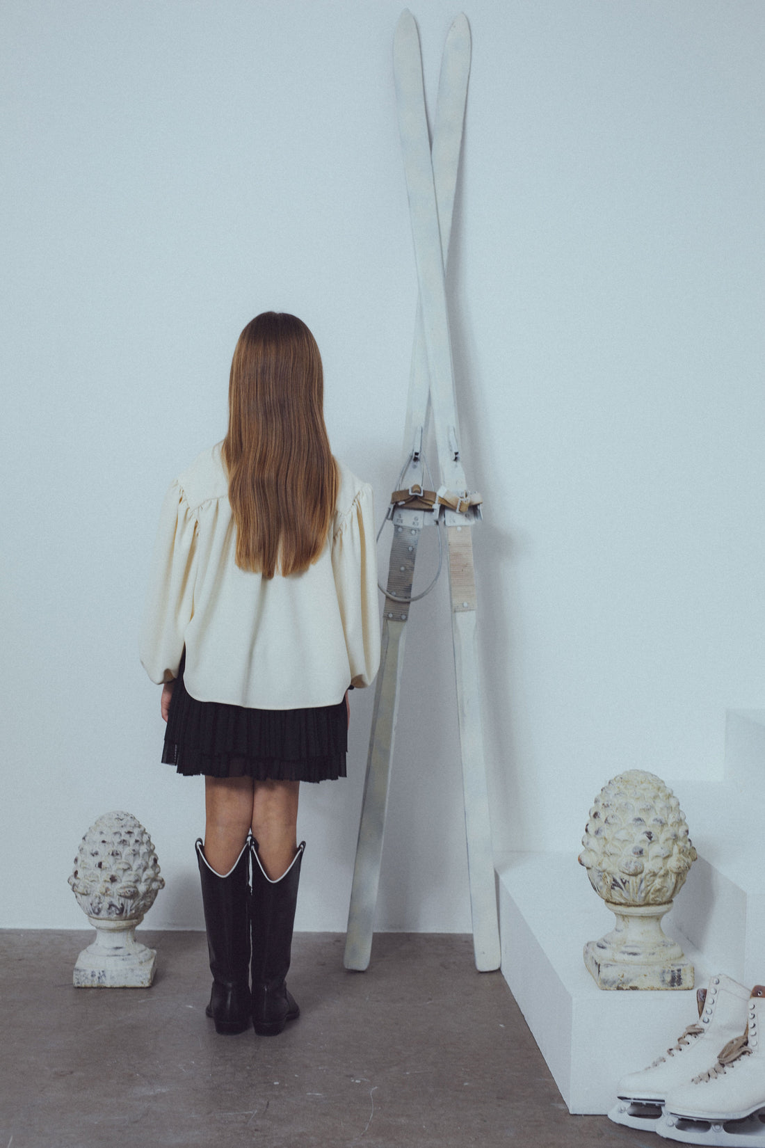Unlabel Vanilla/Black Bow Blouse