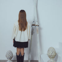 Unlabel Vanilla/Black Bow Blouse