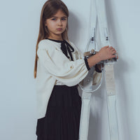 Unlabel Vanilla/Black Bow Blouse