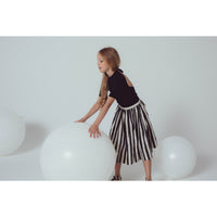 Unlabel Black/Milk Stripes Anne Skirt