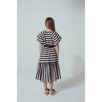Unlabel Milk/Black Stripes Zoey Dress