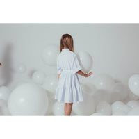 Unlabel Sky Blue Checks Nova Dress