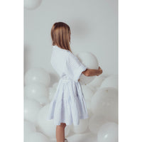 Unlabel Sky Blue Checks Nova Dress