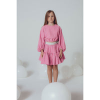 Unlabel Pink/Grey Checks Ava Skirt