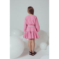 Unlabel Pink/Grey Checks Ava Skirt