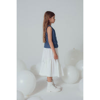 Unlabel White Embroidery Adam Skirt