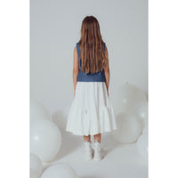 Unlabel White Embroidery Adam Skirt