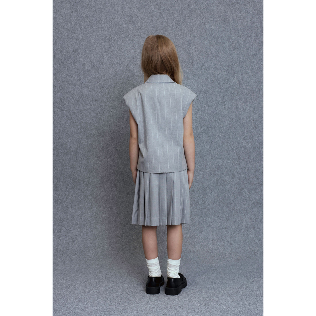 Unlabel Grey Stripes Ara Skirt