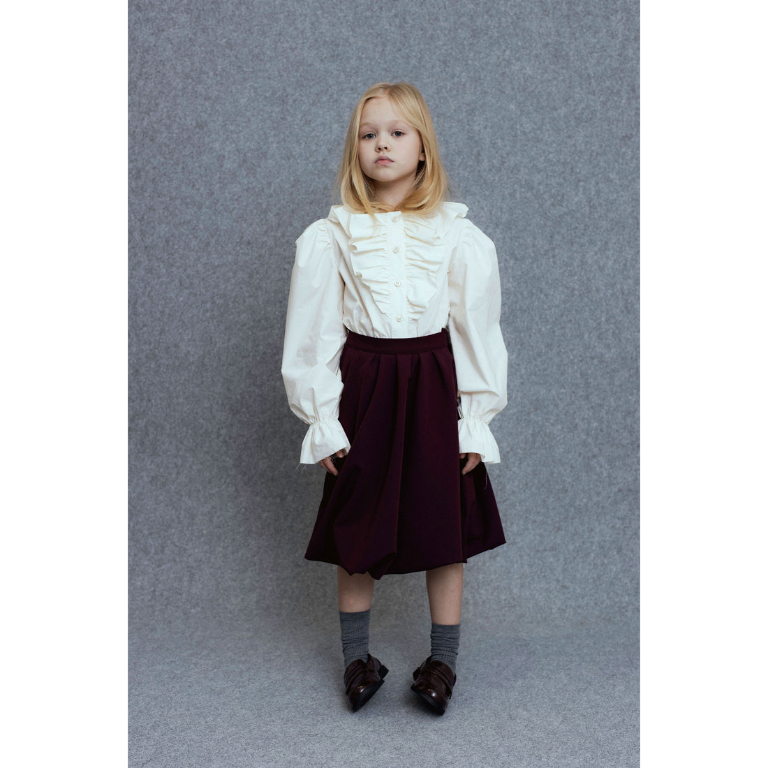 Unlabel Dark Burgundy Eret Skirt