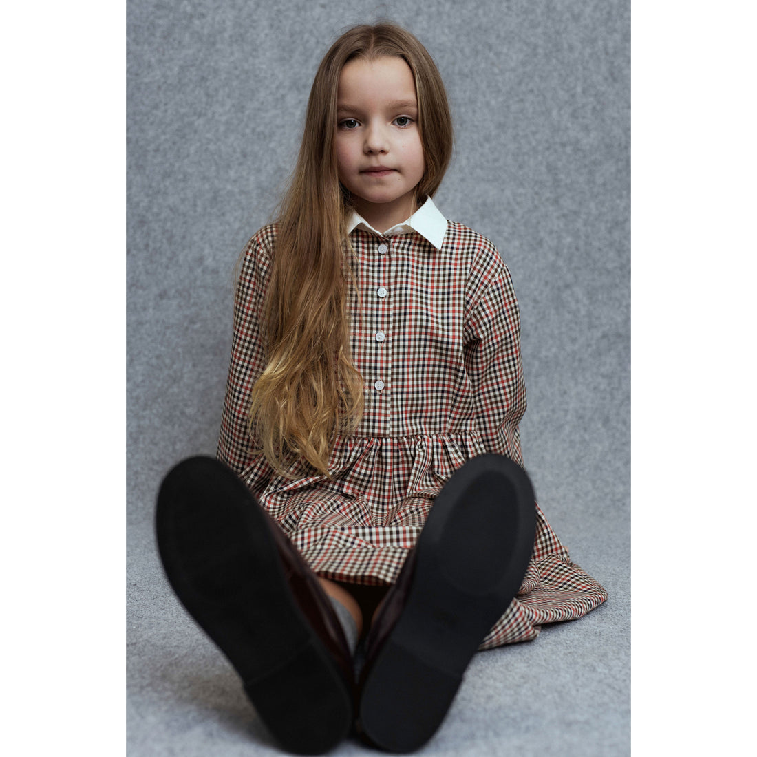 Unlabel Red Checks Sula Dress
