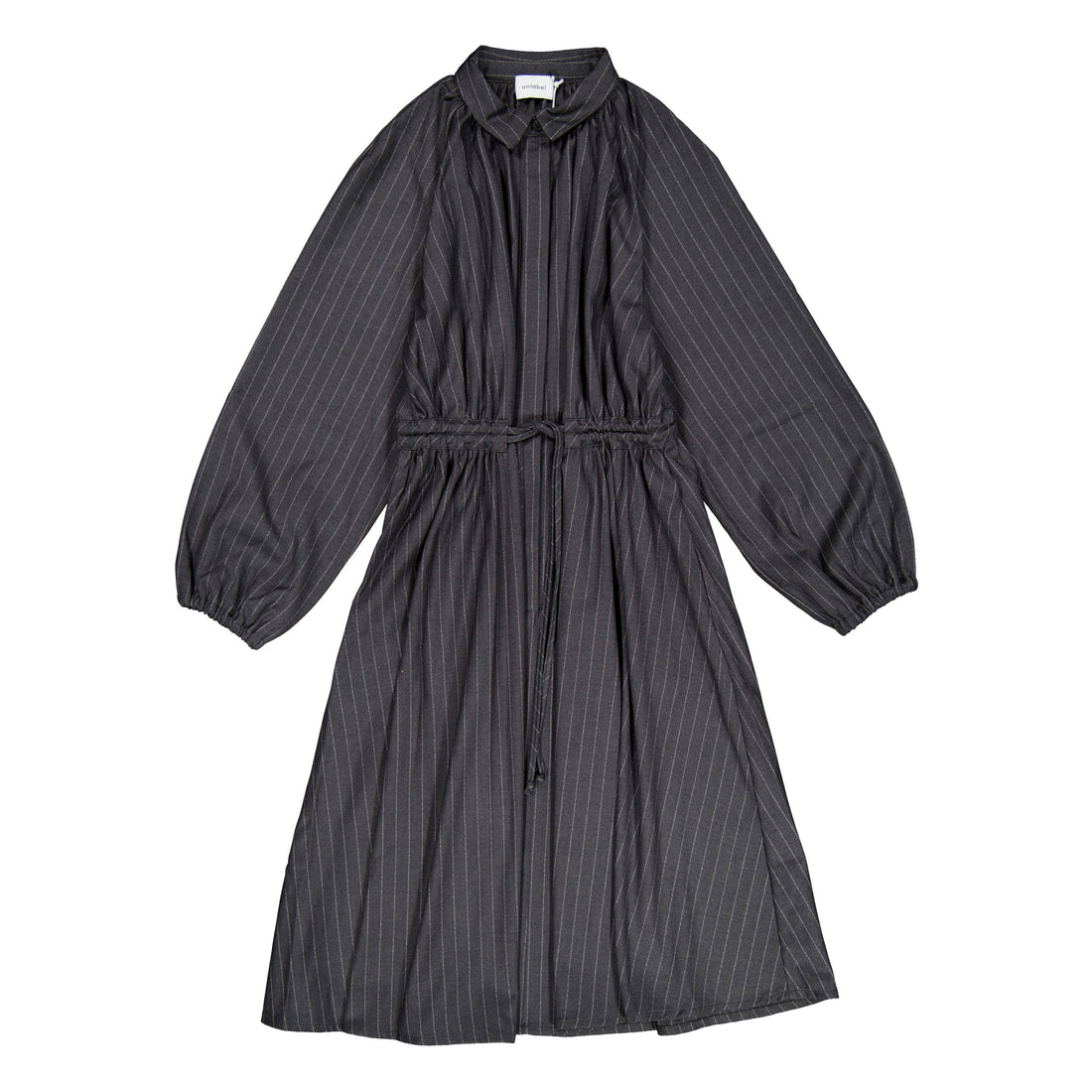 Unlabel Anthracite Stripes Sweep Dress