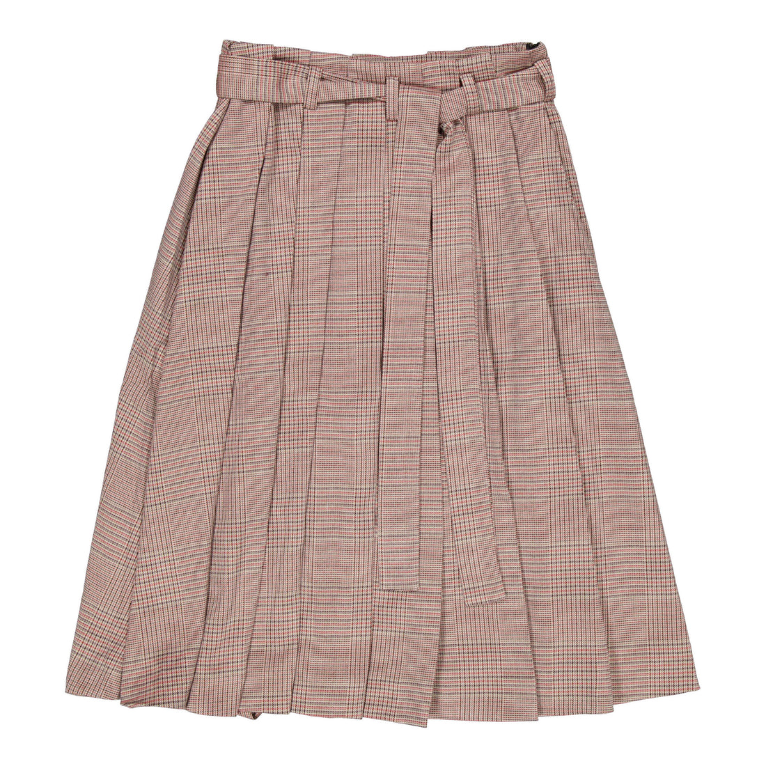 Unlabel Sand/Red Checks Pale Skirt