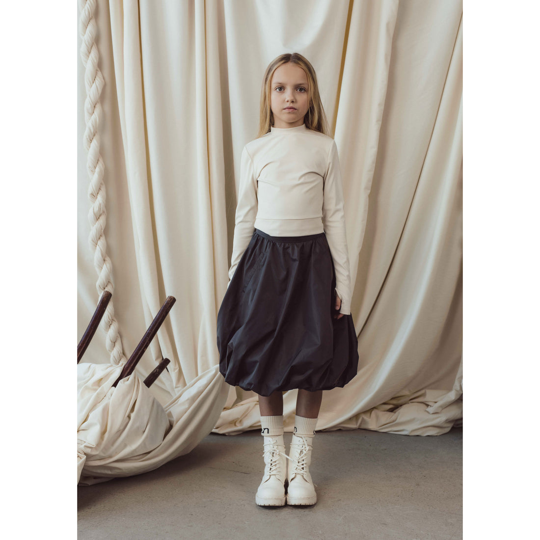 Unlabel Anthracite Puff Skirt