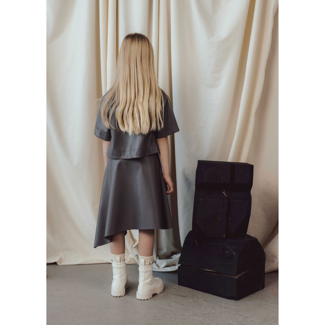 Unlabel Taupe Annwyll Skirt