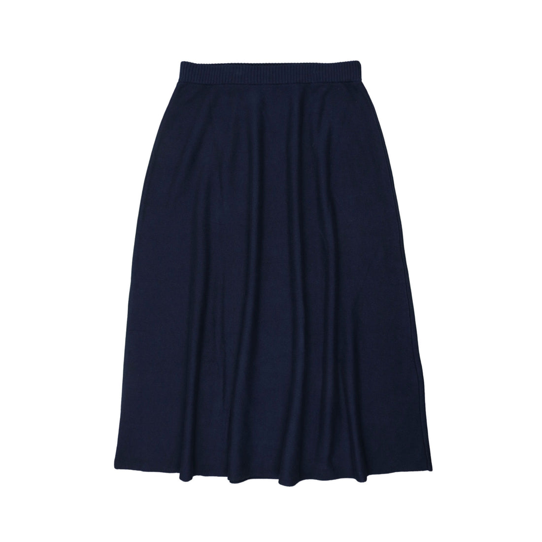 Coco Blanc Navy Knit A-line Skirt