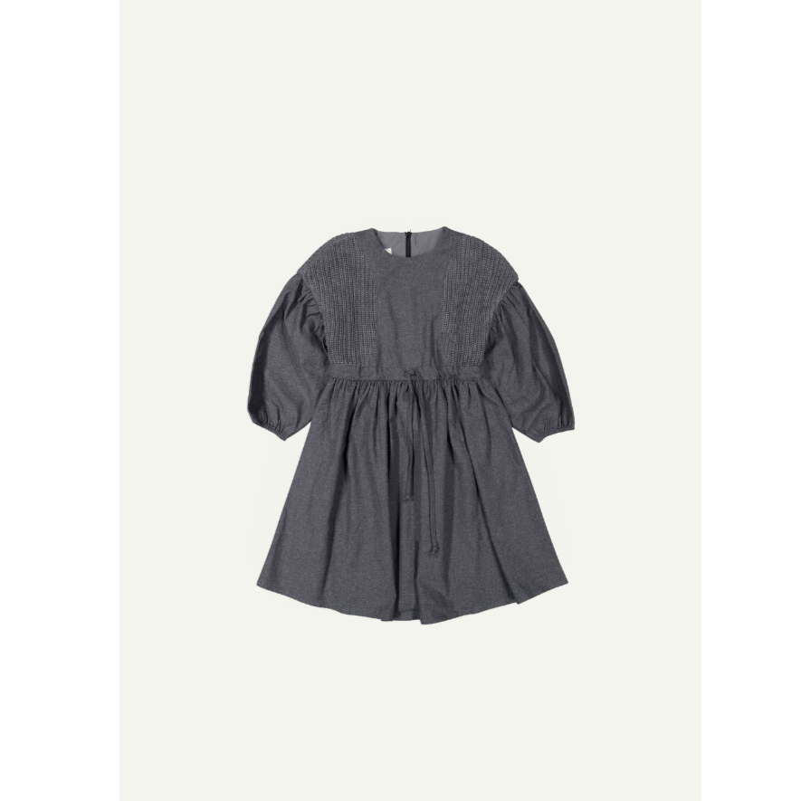 Popelin Anthracite Grey Dress