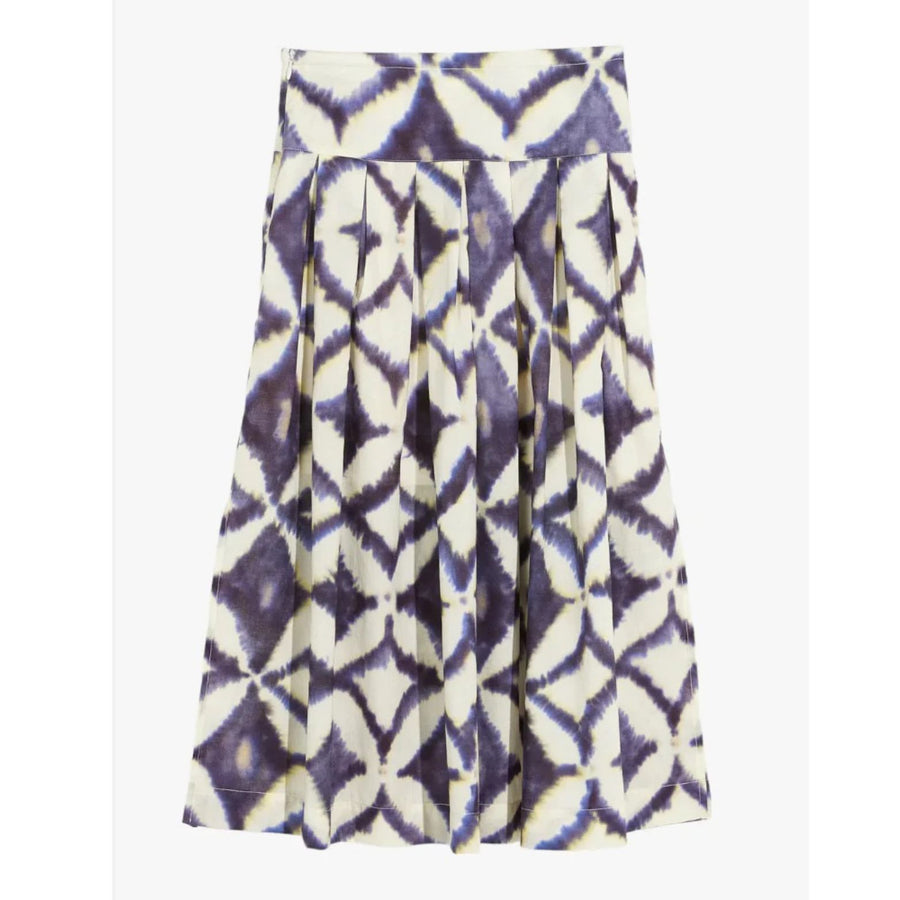 Bellerose White/ Purple Geo Designed Hakan Skirt