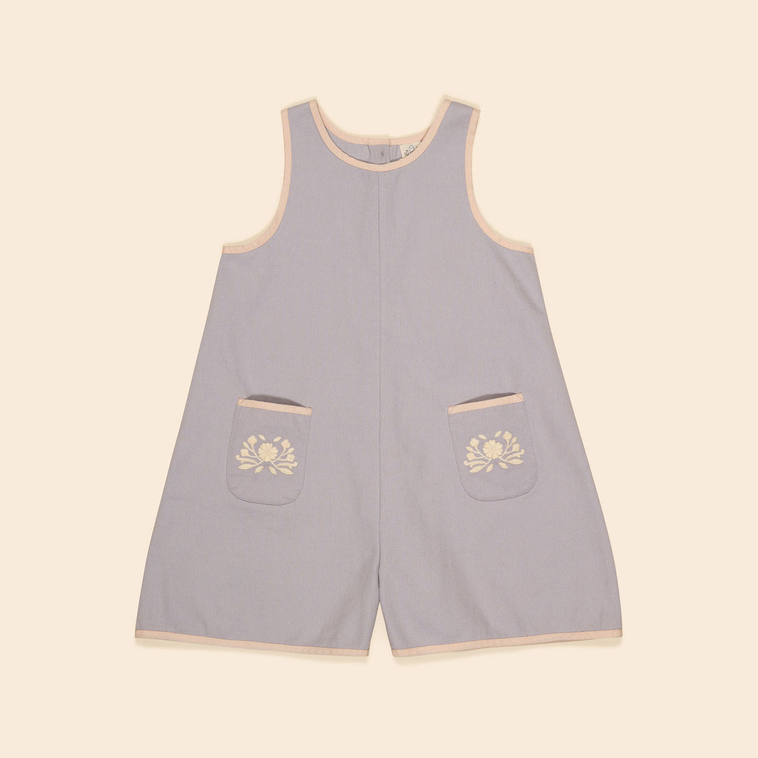Apolina Lilac-Grey Vada Apron Playsuit