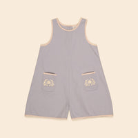 Apolina Lilac-Grey Vada Apron Playsuit