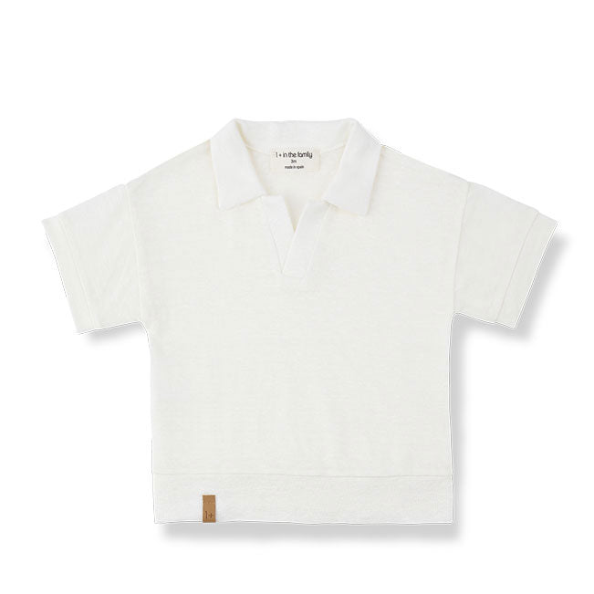 1+ In The Family Off White Vajol Baby Polo