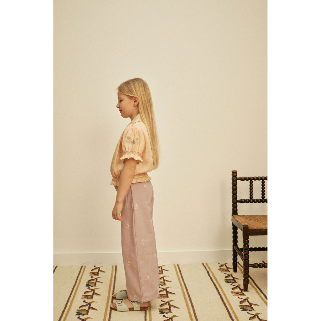 Apolina Satin Pink Valerie Blouse