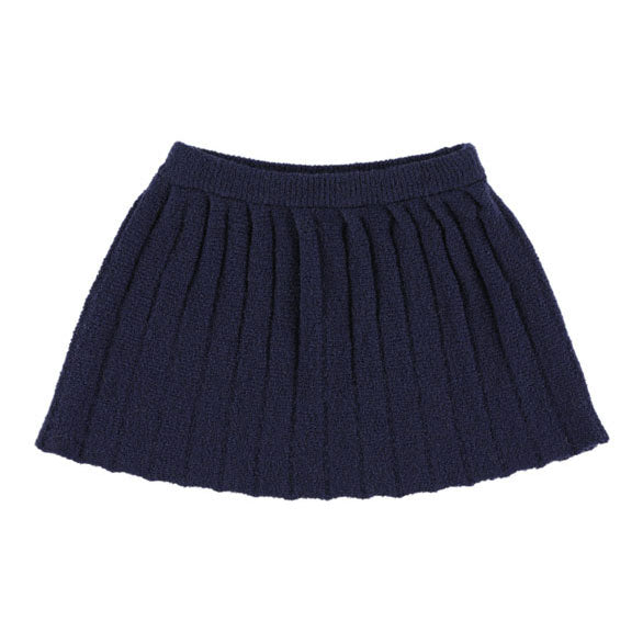Morley Navy Pleated Skirt