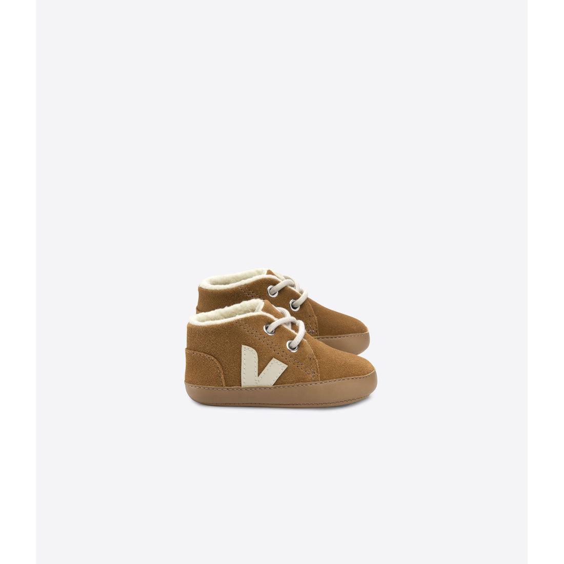 Veja Camel/Pierre Winter Suede Baby Sneakers