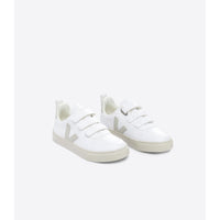 Veja White/Natural Small V10 Sneakers