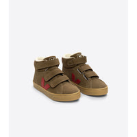 Veja Brown/Pekin Small Esplar Suede Mid Sneakers