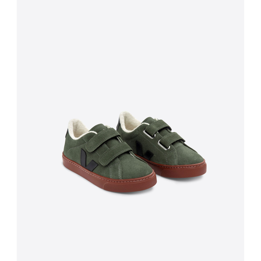 Veja Mud/Black Small Esplar Winter Suede Sneakers