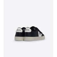 VEJA Black/White Leather Small Esplar Sneaker