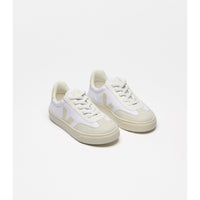 Veja White Calcaire Volley Canvas Sneakers