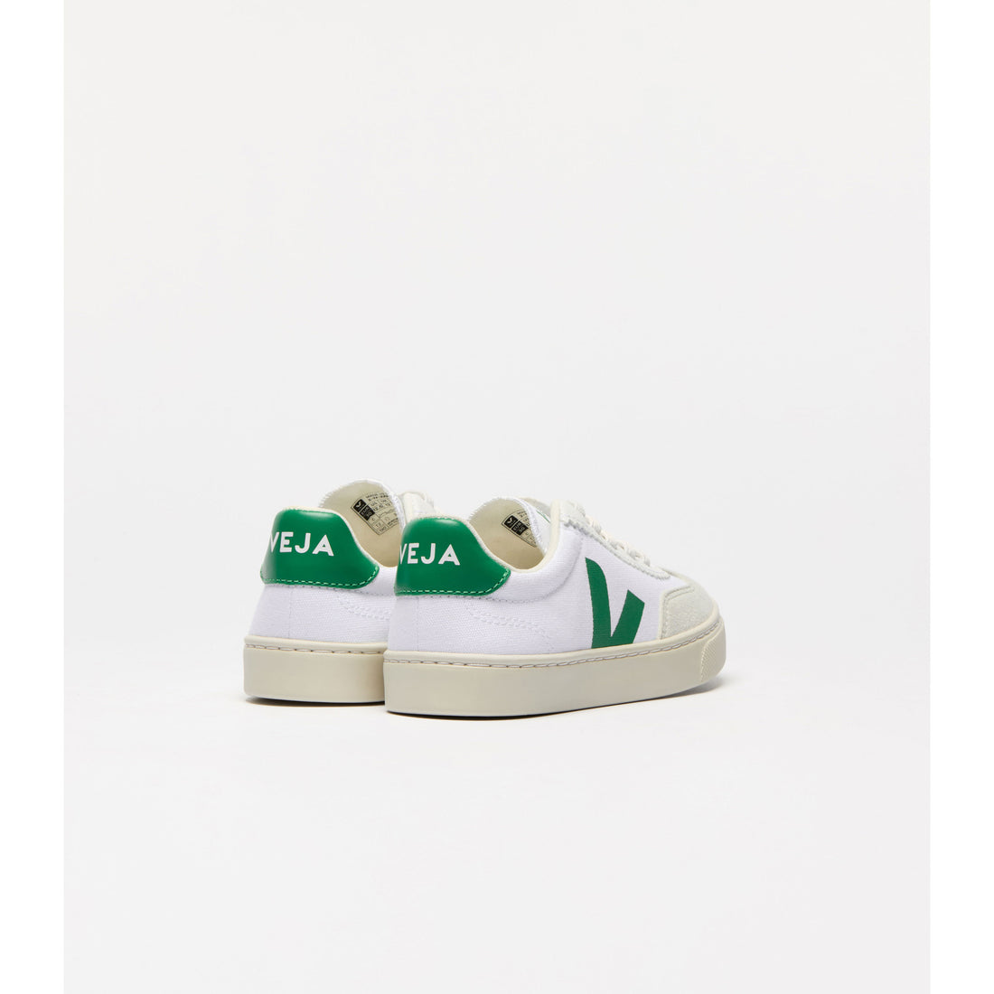 Veja White Emeraude Volley Canvas Sneakers