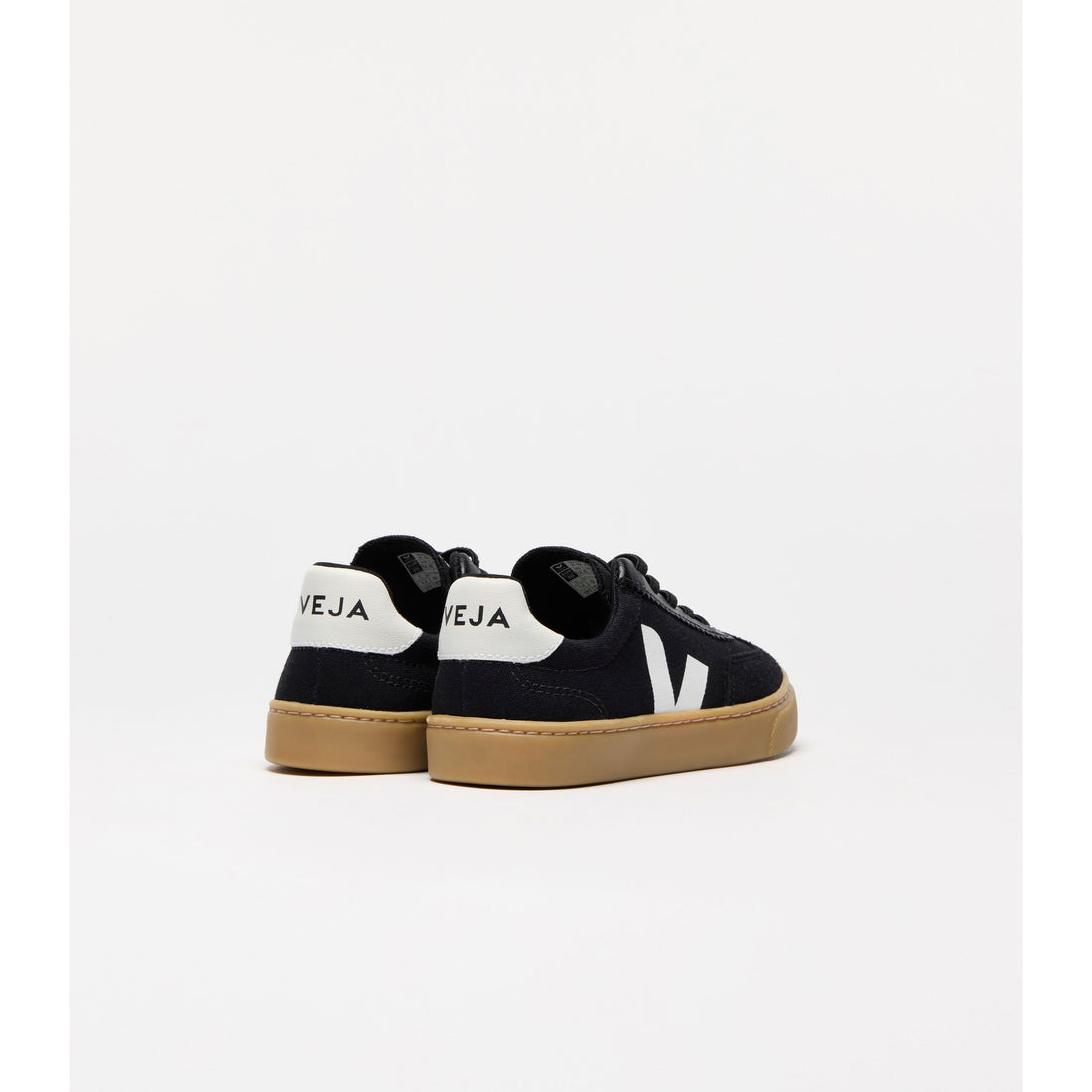 Veja Black White Volley Canvas Sneakers