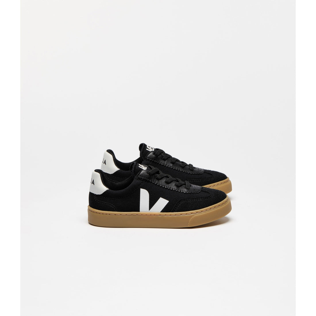 Veja Black White Volley Canvas Sneakers